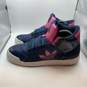 Adidas Midiru Court 2 womens blue pink mid sneakers size 8